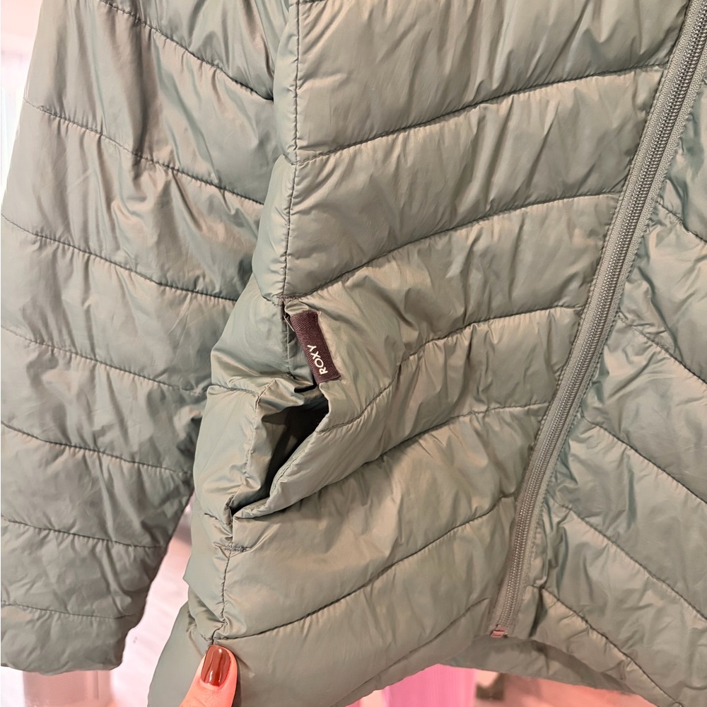 Roxy Forest Green Puffer Jacket - image 2